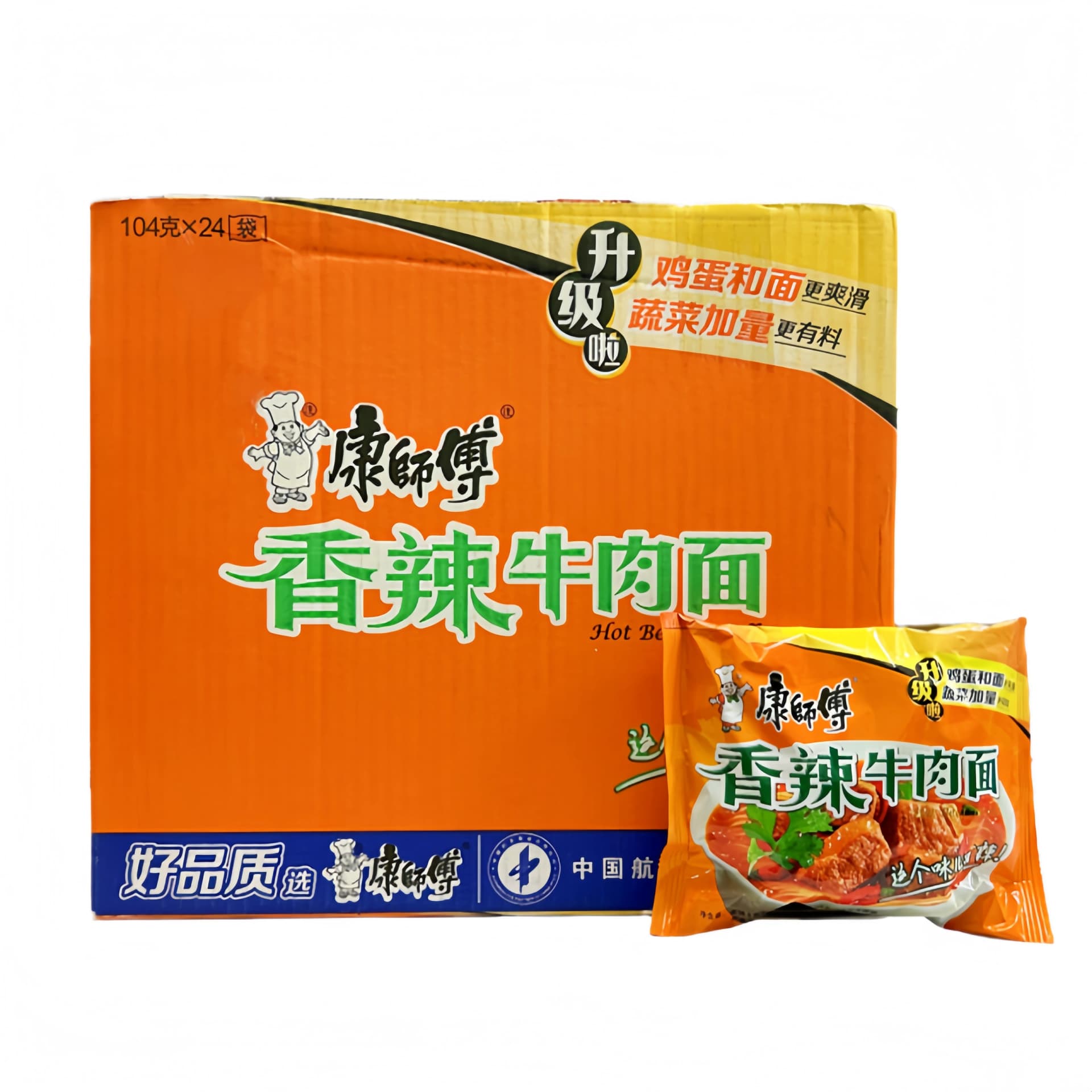 Snabbnudlar Spicy Biff Smak 104gx24st/krt KSF Kina