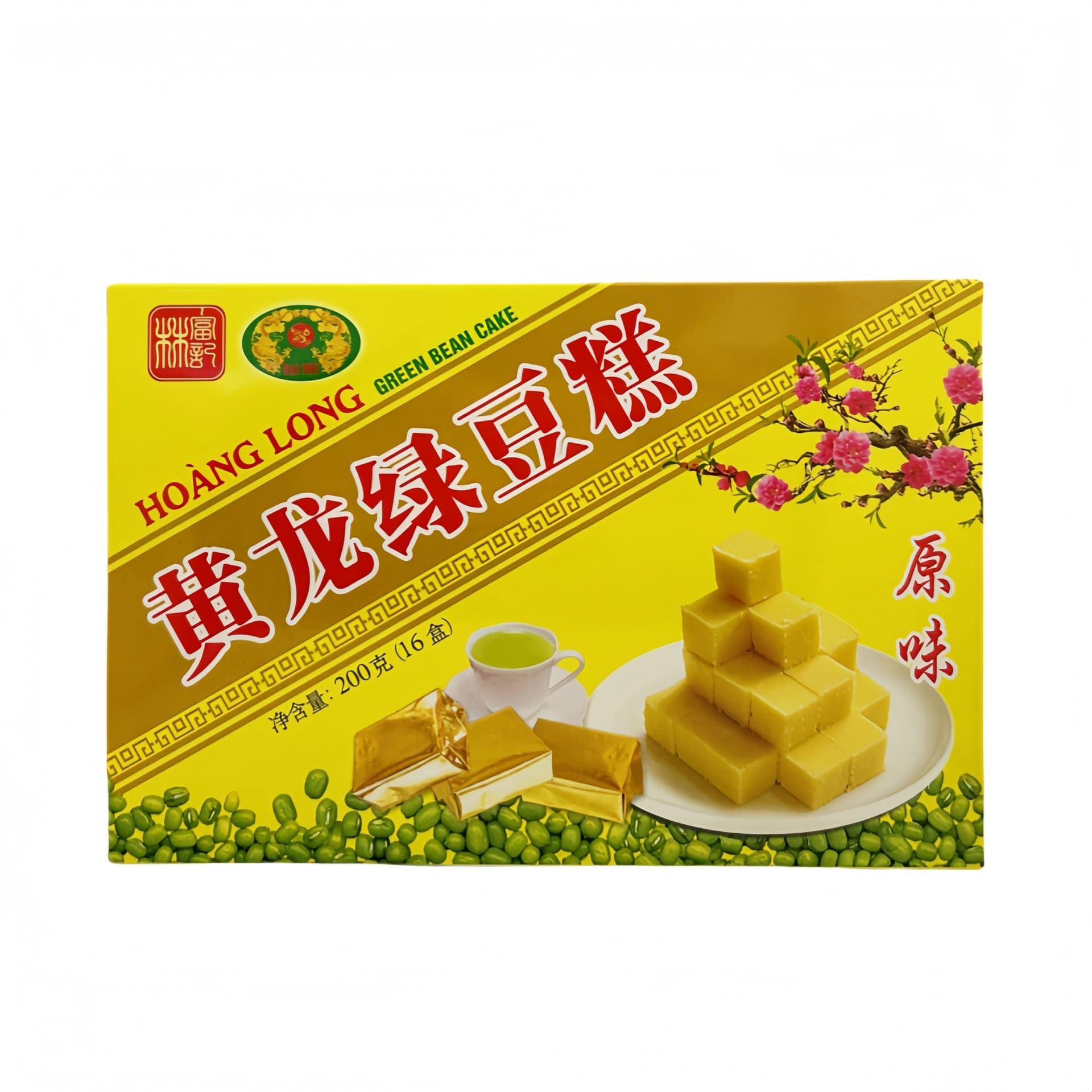 Kakor Med Grön Bönpasta Fyllning 200g Huang Long Kina