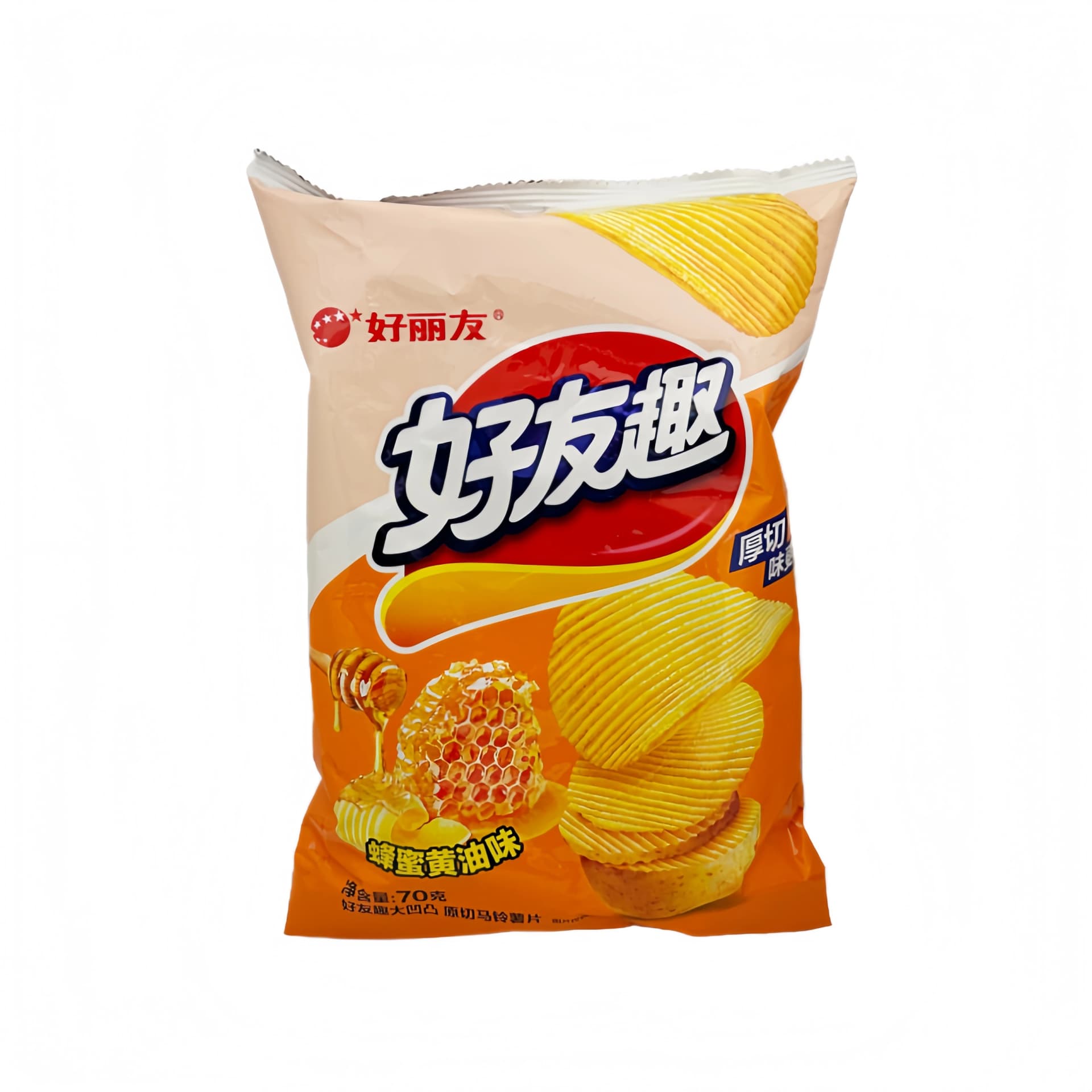 Potatis Chips Juicy Honungssmak 70g ORION Kina