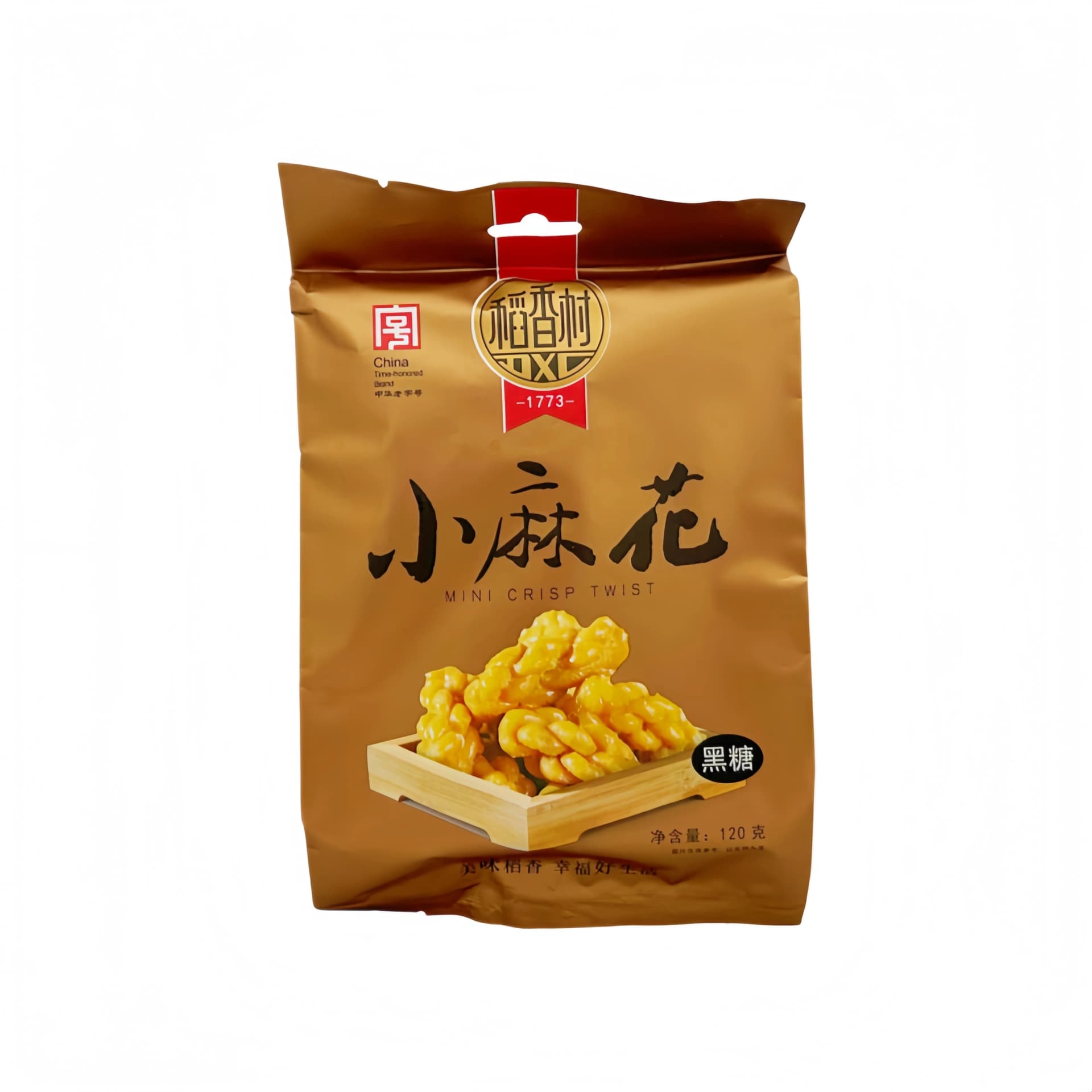 Dough Twist Med Brunt Socker Smak 120g Dao Xiang Cun Kina