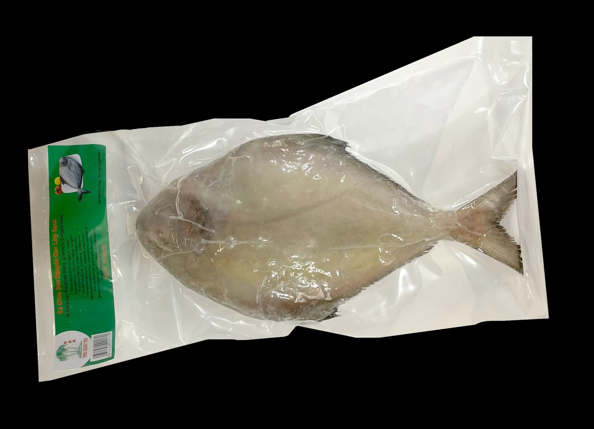 Svart Pomfret Hel ca 500g TCT Vietnam