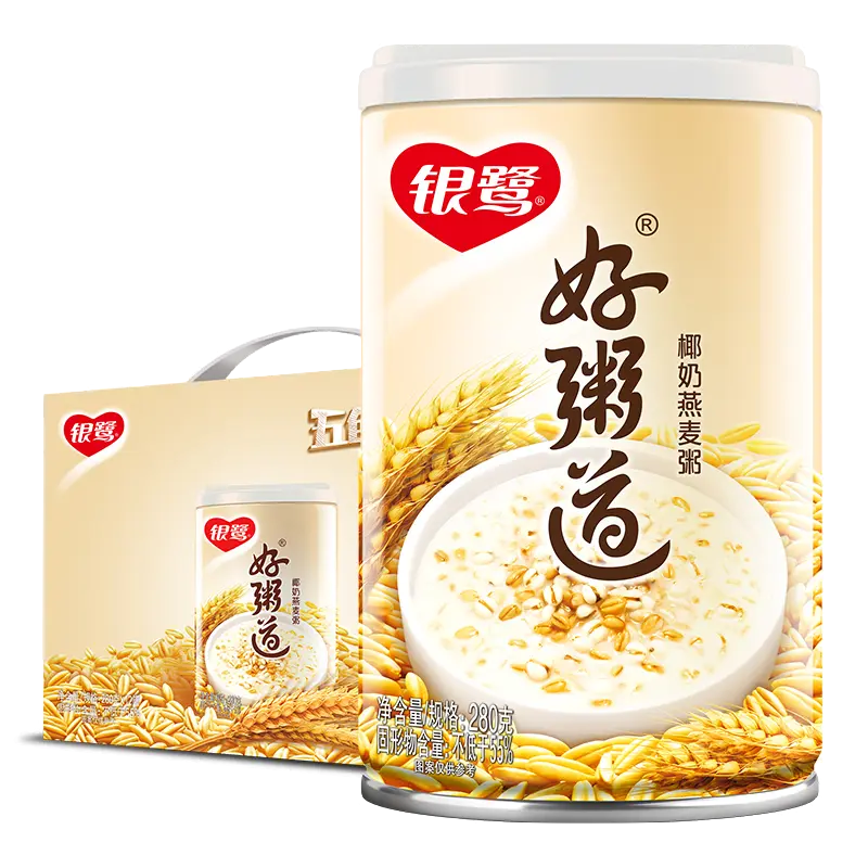 Congee Kokosmjölk/Havre 280gx12st/Ask - Yin Lu Kina