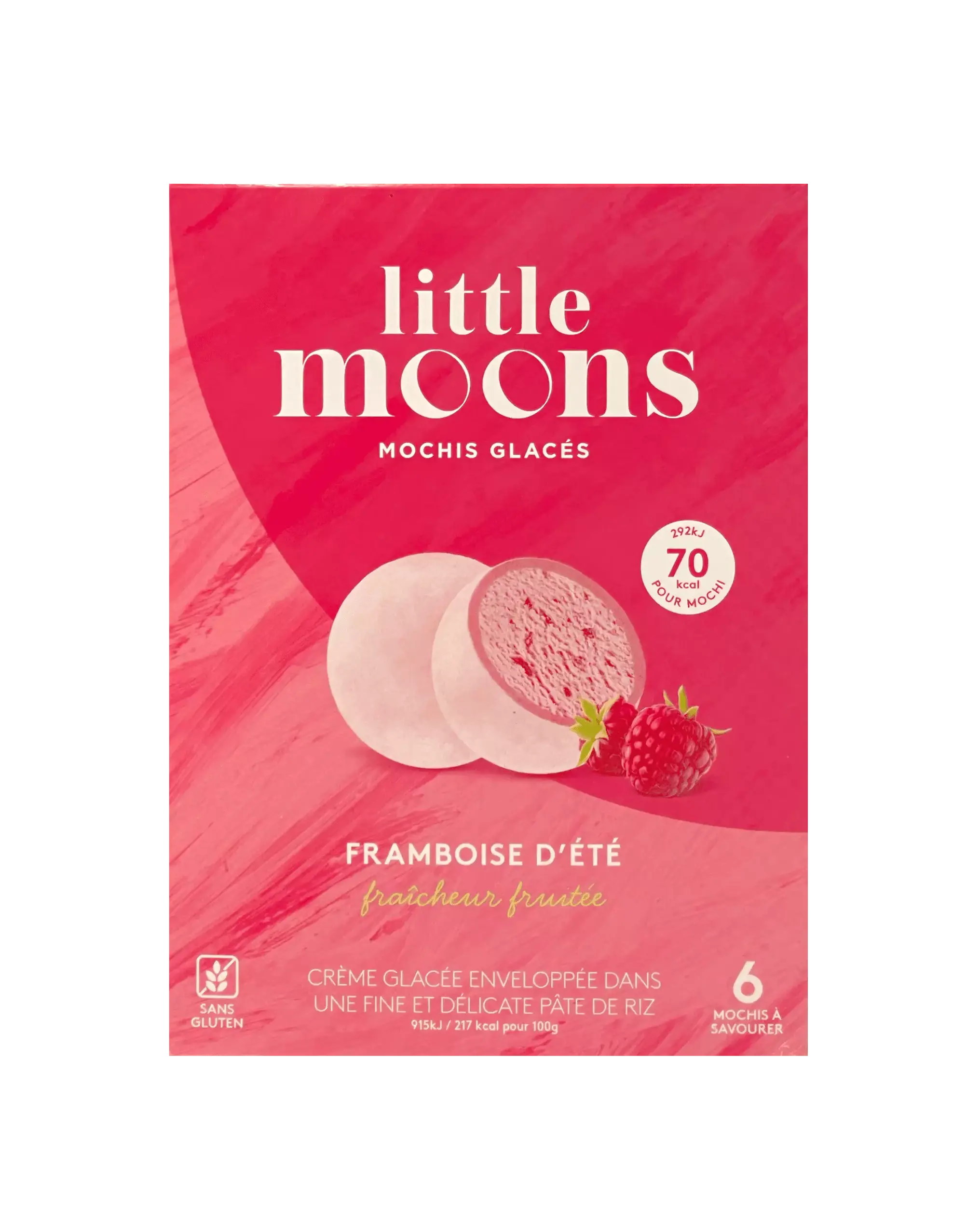 Mochiglass Hallon Smak Fryst 192g Little Moons Storbritannien