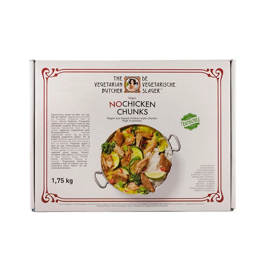 Vegan Nochicken Chucks Fryst 1.75kg The Vegen Butcher Nederländerna