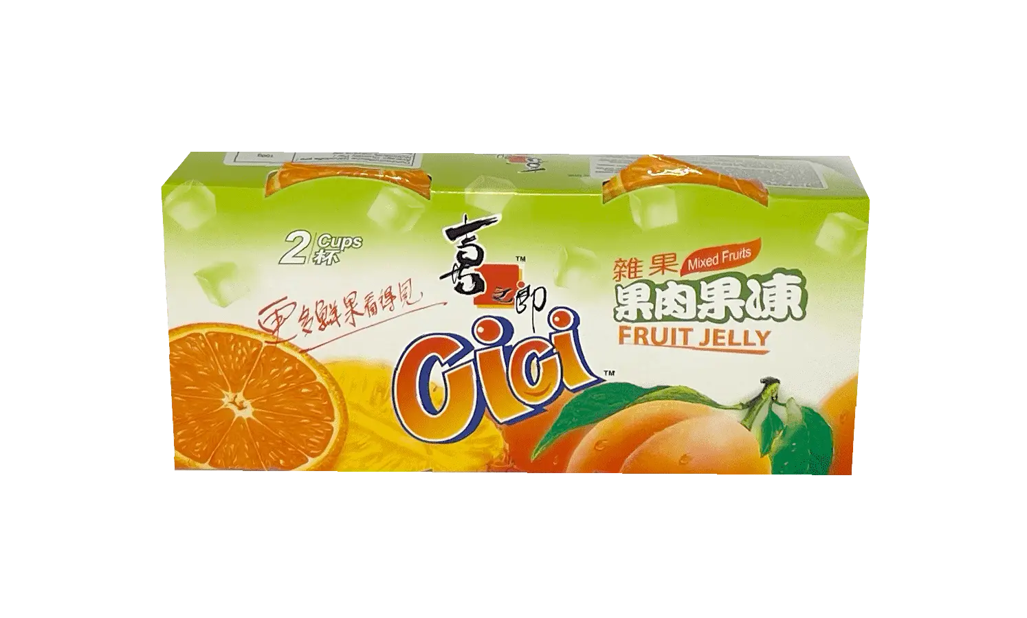 2 Koppar Gelé Mix frukt Smak 200gx2st/pkt XZL Kina