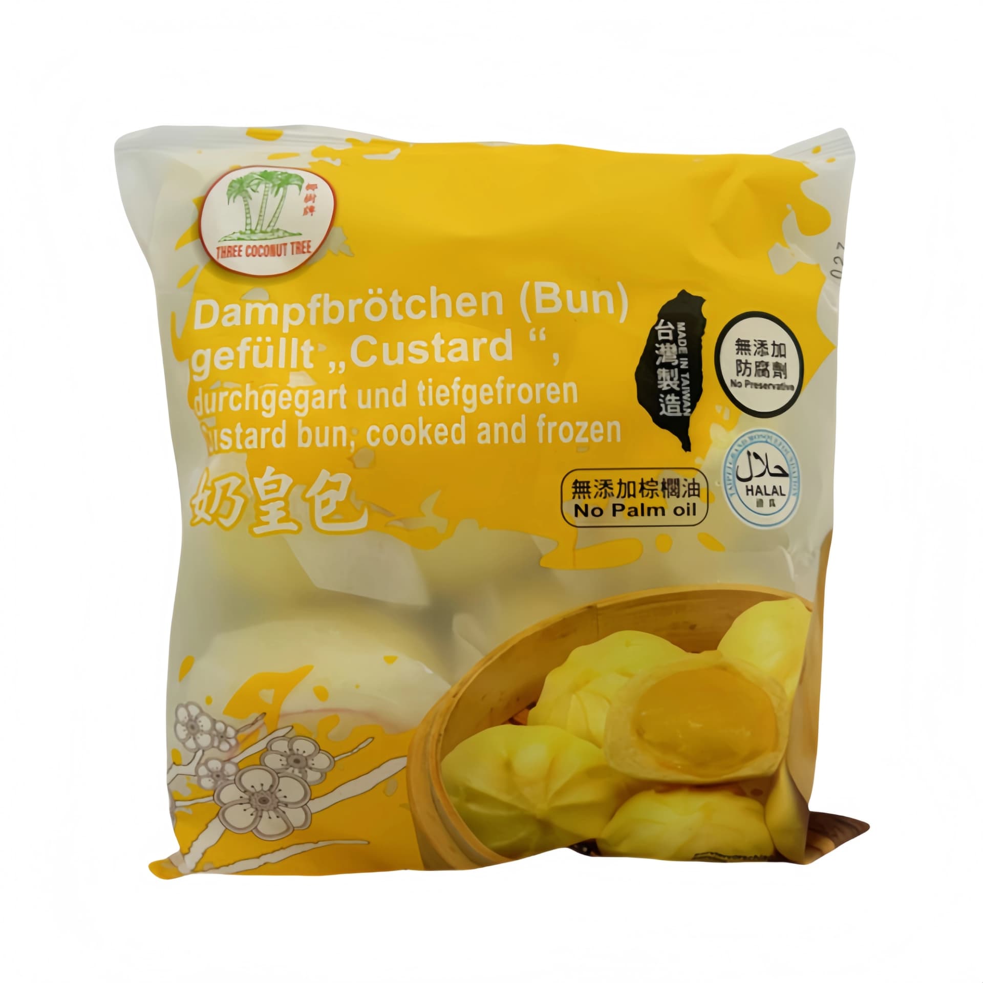 Ångade Custard Bun 65gx6st/Förp TCT Taiwan