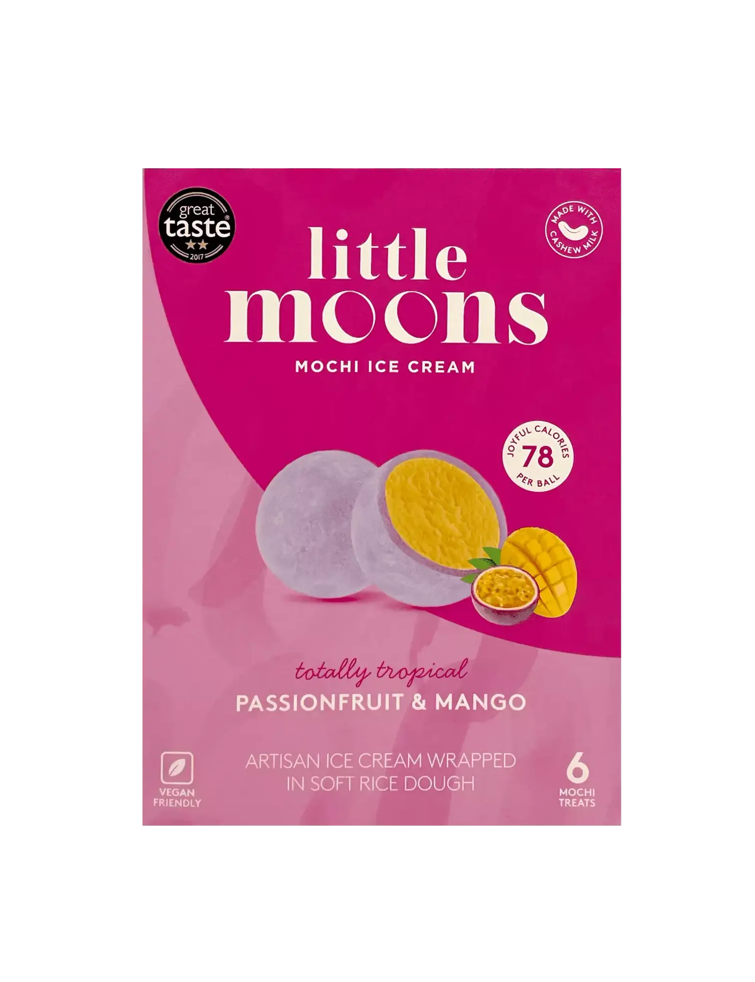 Mochiglass Passionsfrukt/Mango Fryst 192g Little Moons Storbritannien