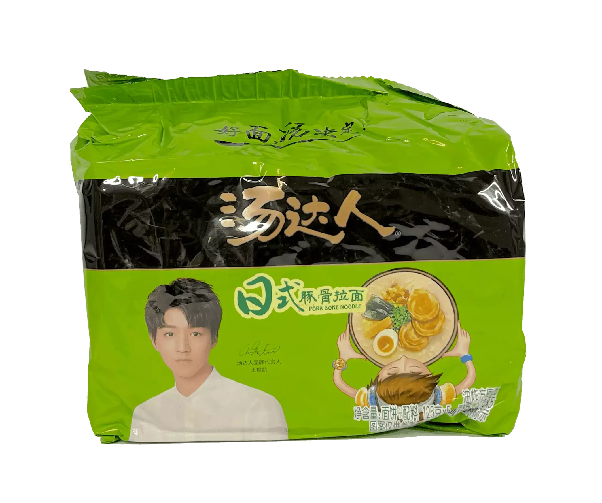 Snabbnudlar Med Japansk Fläsksmak 125gx5st/Förp Tang Da Ren Kina
