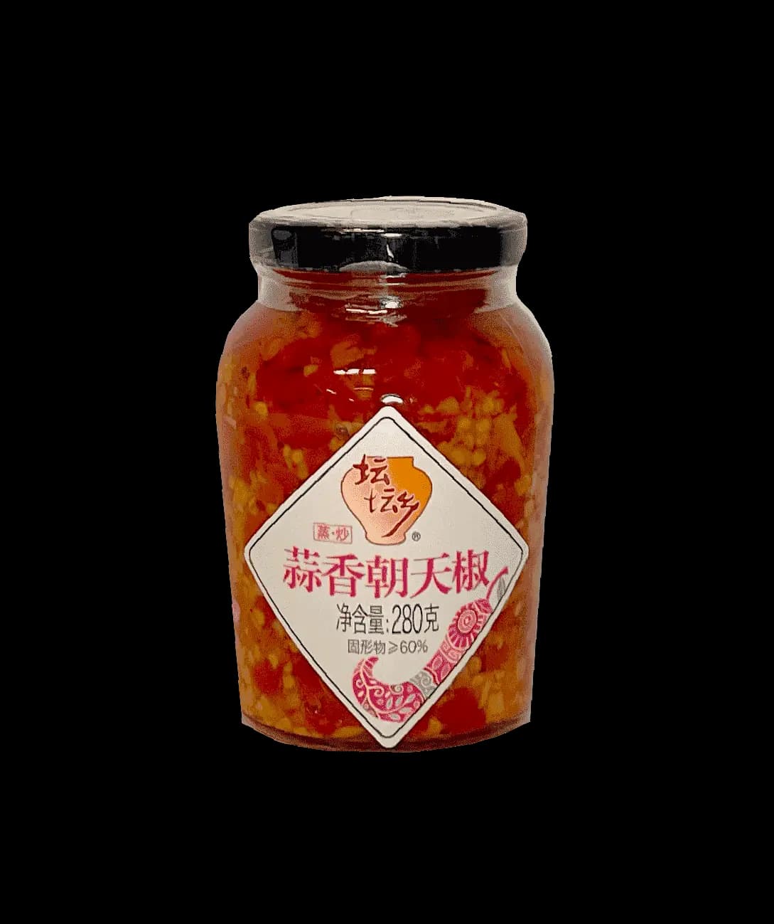 Hackad Chili (Duo Jiao) Med Vitlök 280g - Tantanxiang Kina