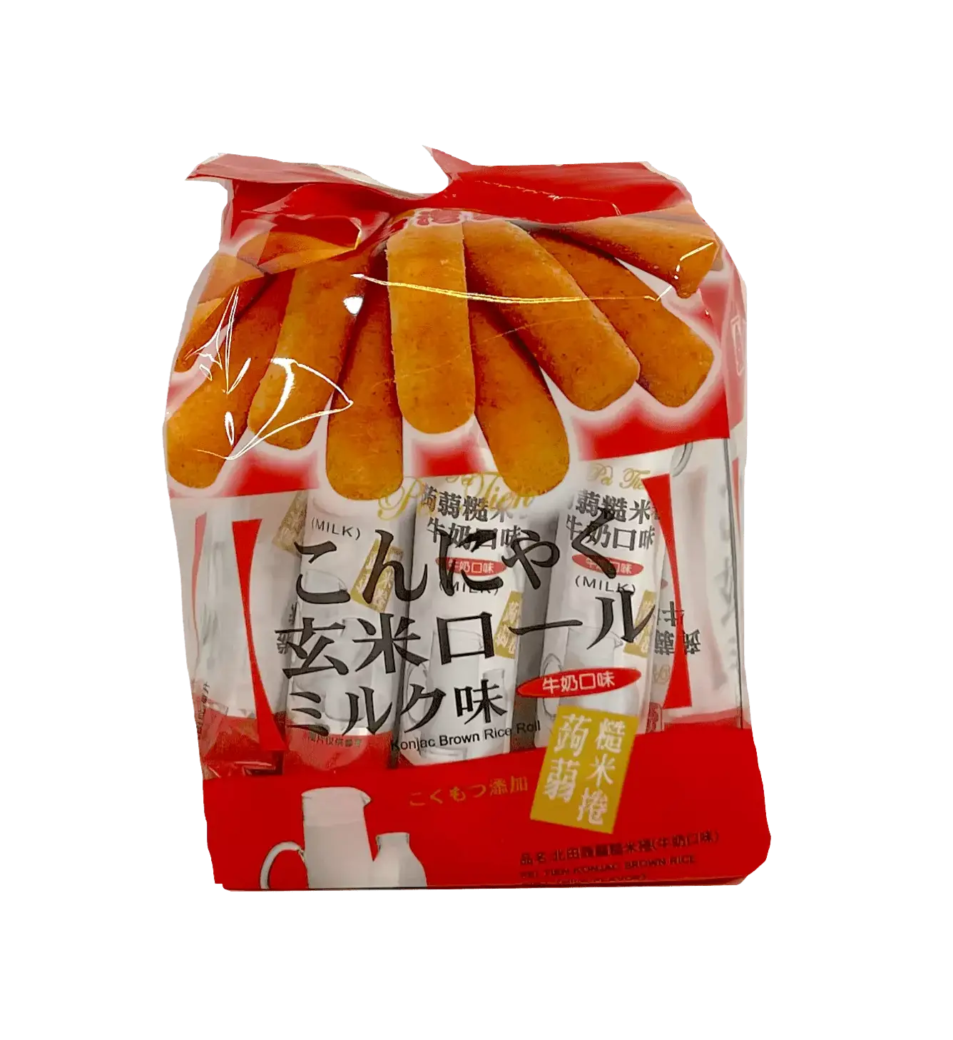 Snacks Brunt Risrullar Med Mjölksmak 160g Pei Tien Taiwan