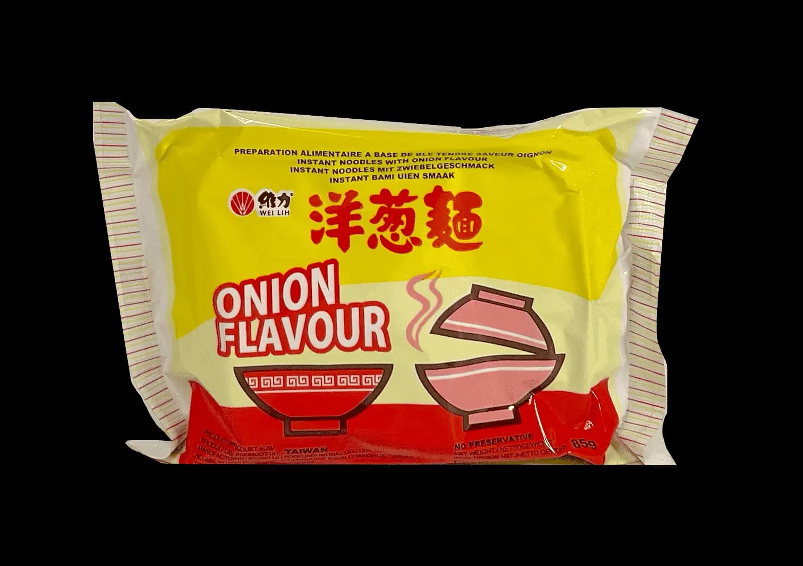 Snabbnudlar Löksmak 85g Wei Lih Taiwan