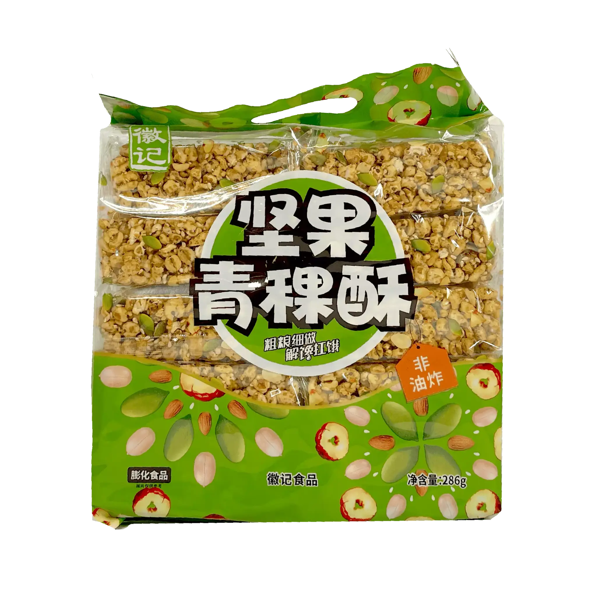 Highland Barley Snack Bar Med Nötter 286g HBS Kina